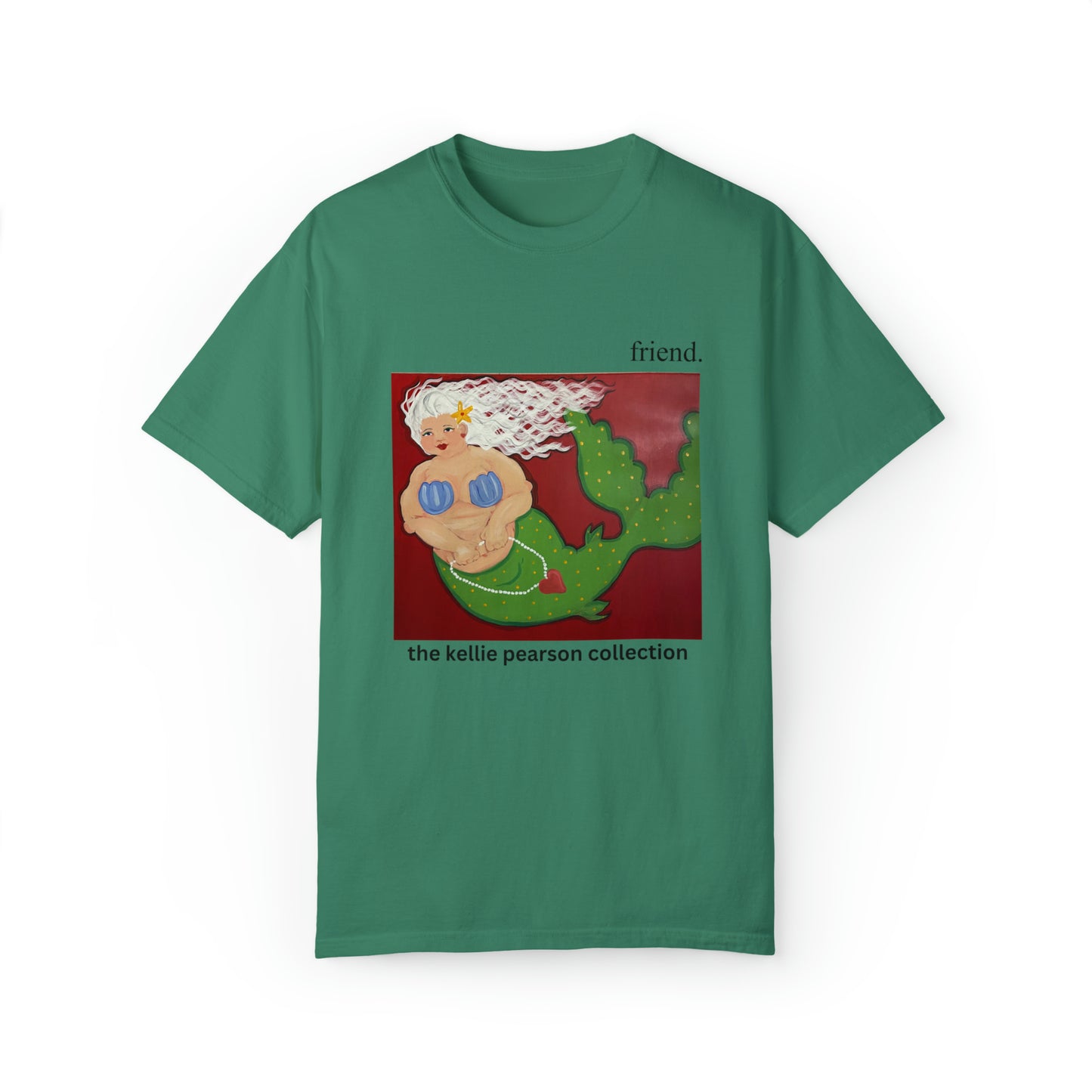 friend. the mermaid lady unisex comfort color tee