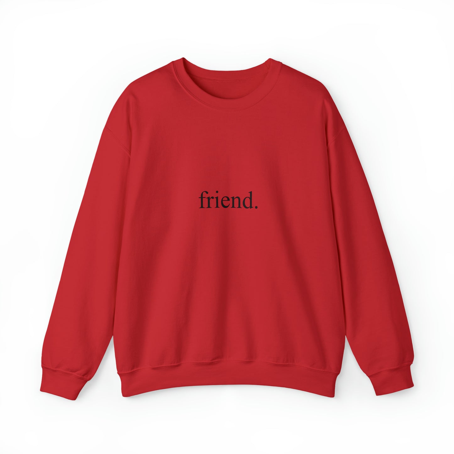 friend. black print unisex heavy blend™ crewneck sweatshirt