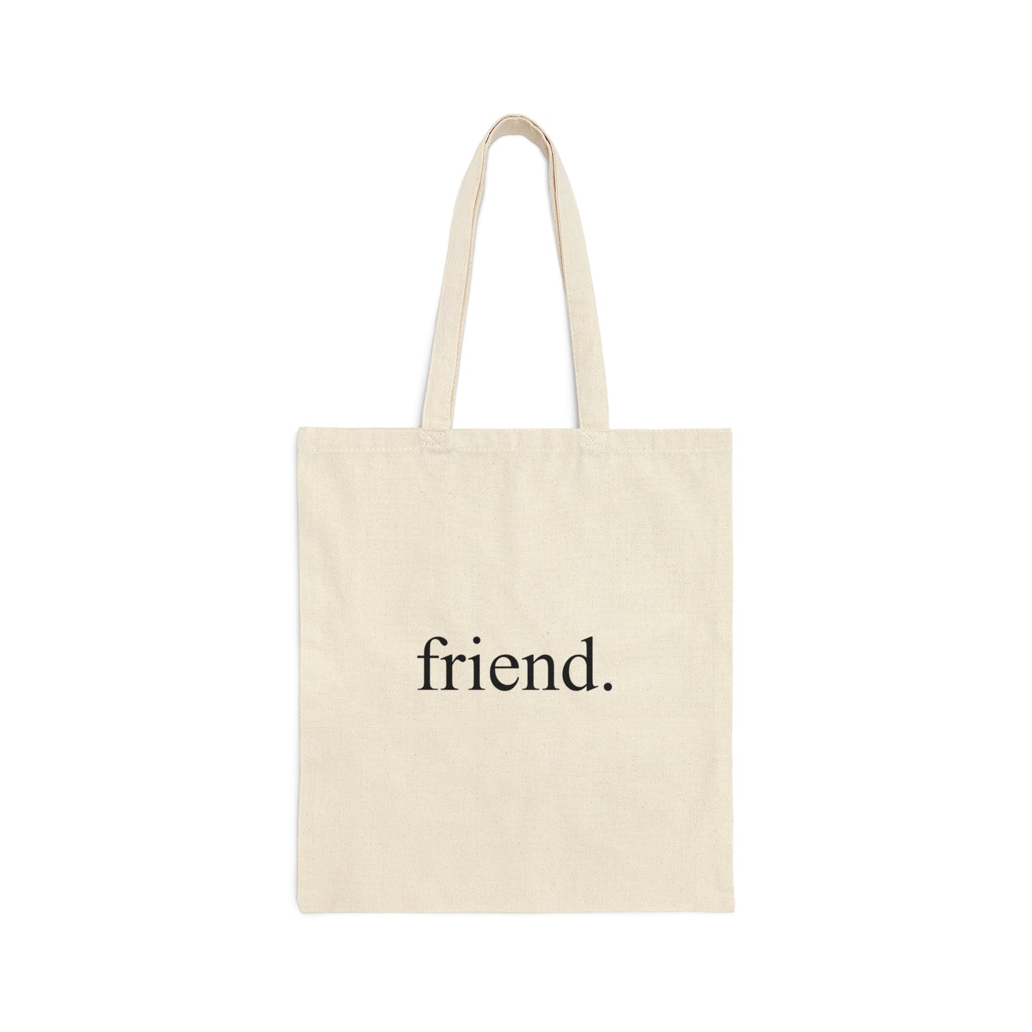 friend. the lady in  the hat cotton canvas tote