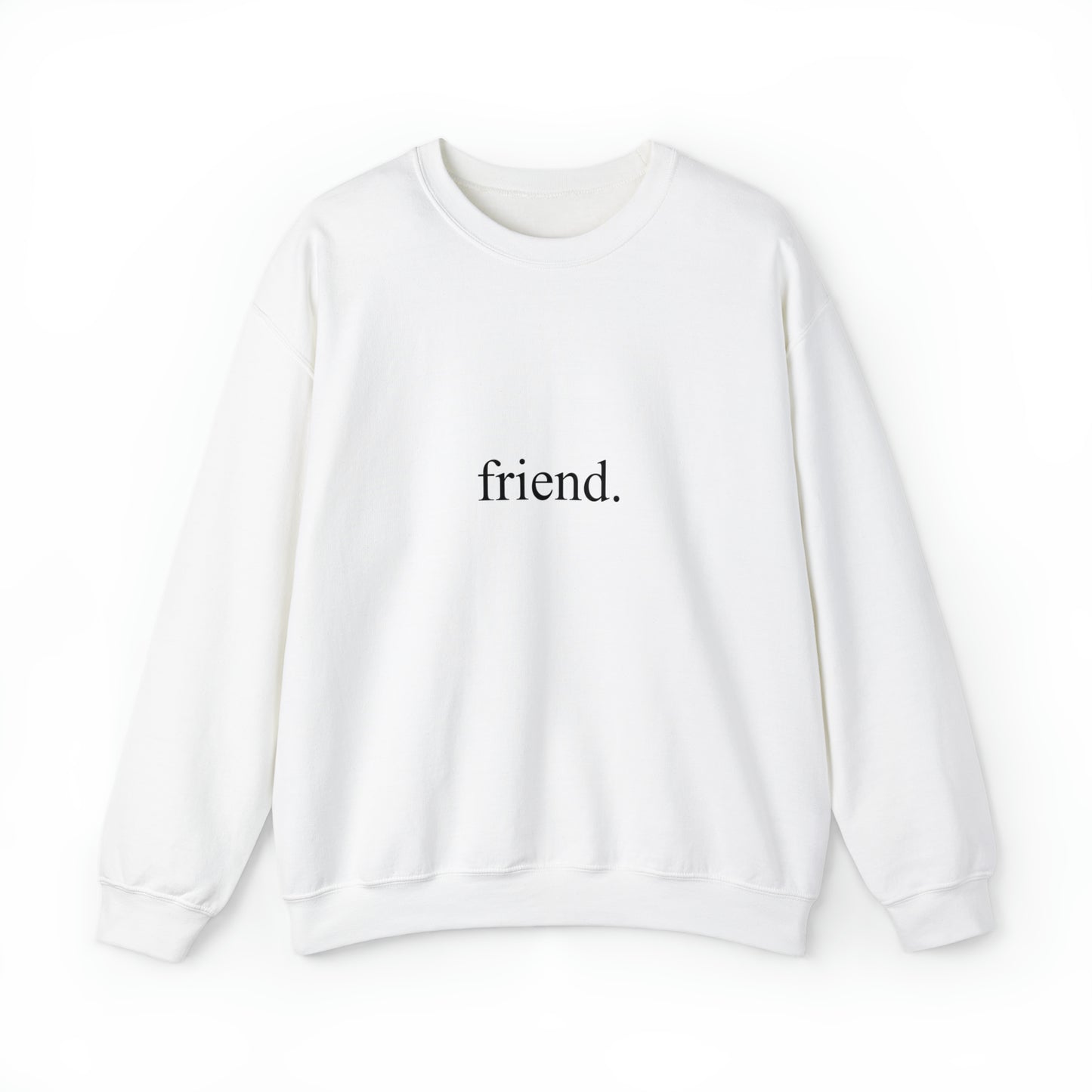 friend. black print unisex heavy blend™ crewneck sweatshirt