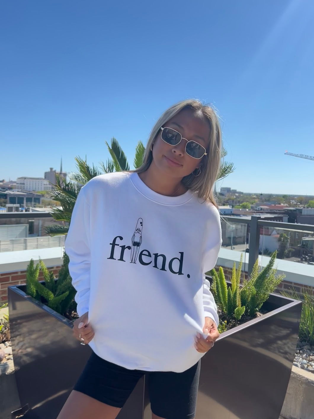 friend. Surfer Dude unisex crewneck sweatshirt