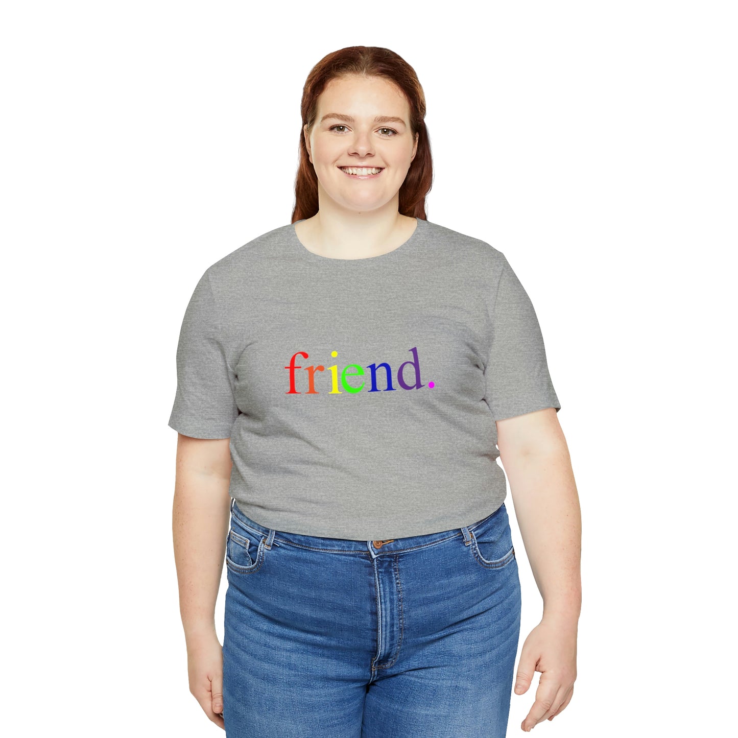 friend. Rainbow unisex short sleeve tee