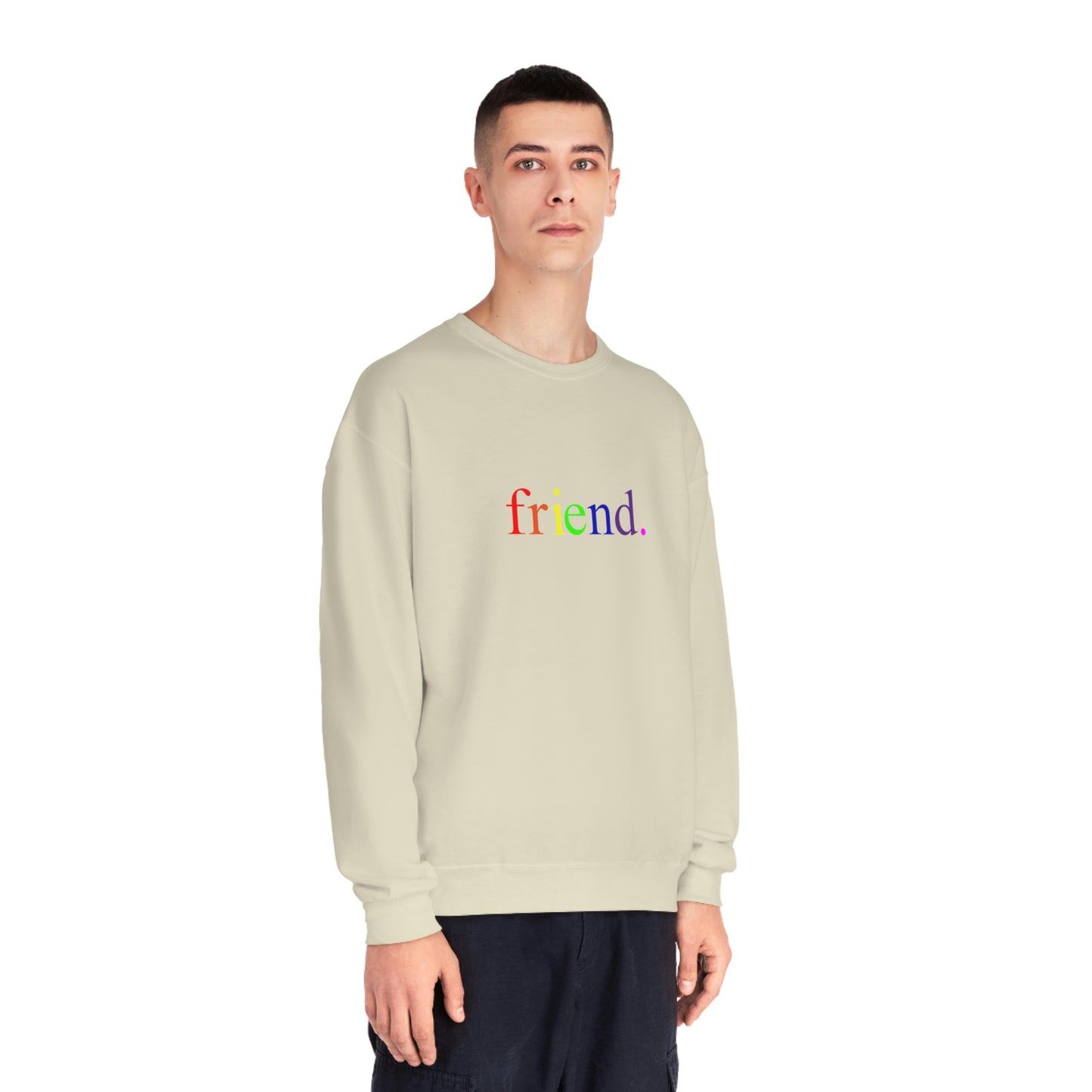 friend. Rainbow unisex crewneck sweatshirt