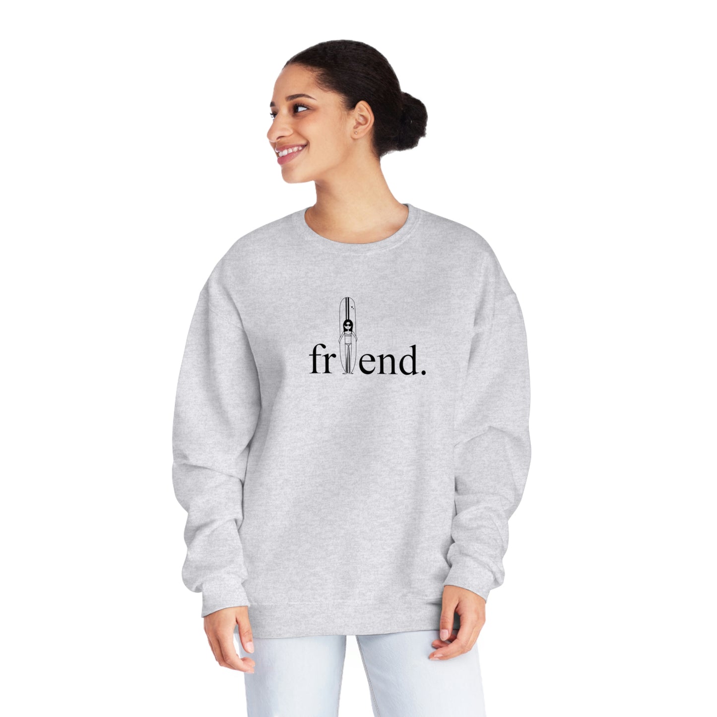 friend. Surfer Chick unisex crewneck sweatshirt