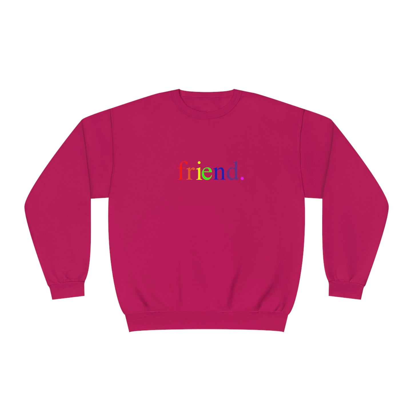 friend. Rainbow unisex crewneck sweatshirt