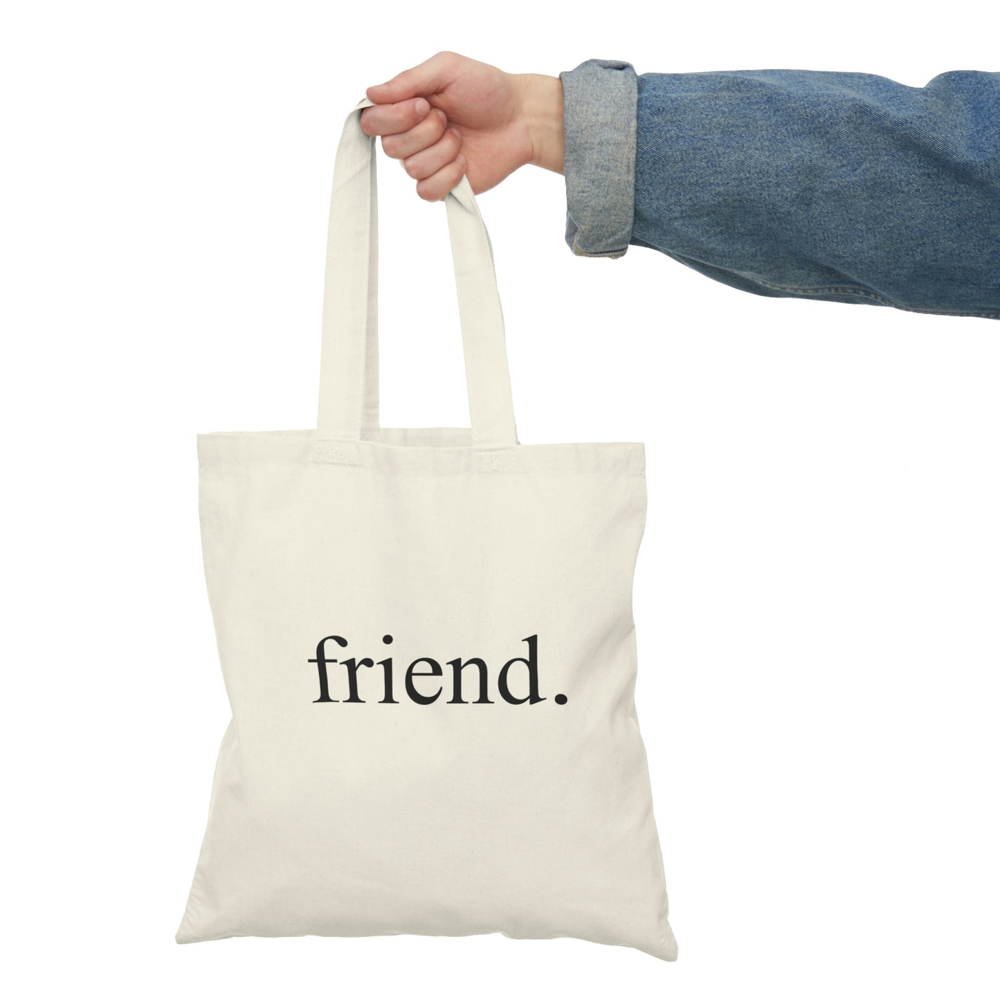 friend. Teacher w/ Emerson natural tote bag