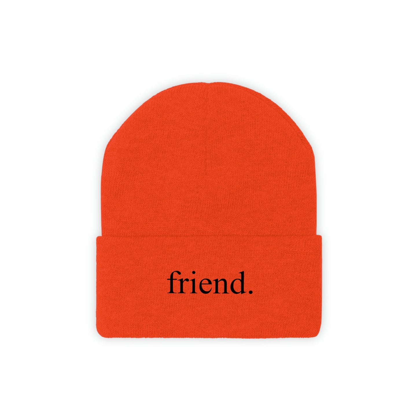 friend. black embroidery beanie