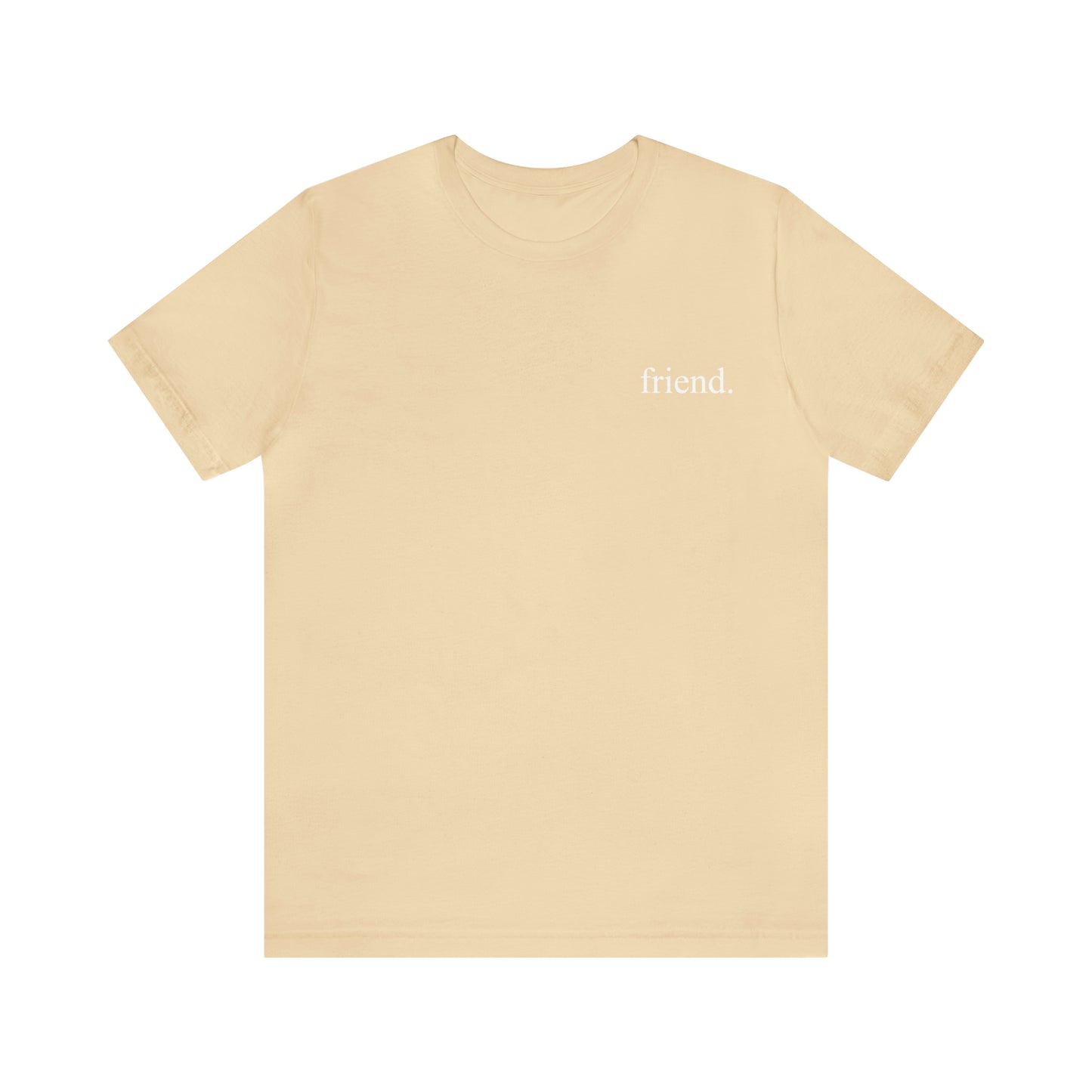 friend. Teacher w/ Emerson white ink short sleeve tee