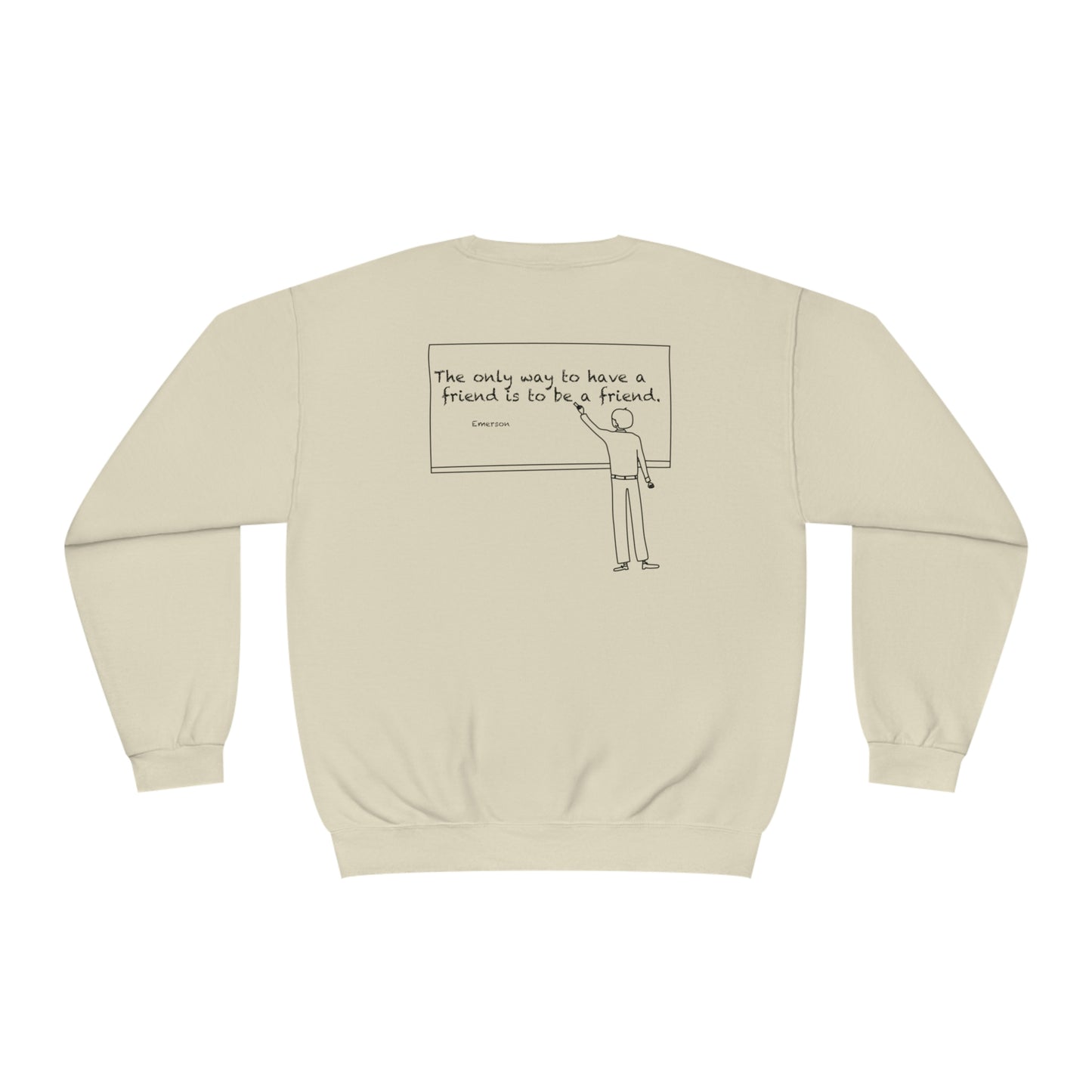 friend. Teacher w/ Emerson unisex crewneck sweatshirt