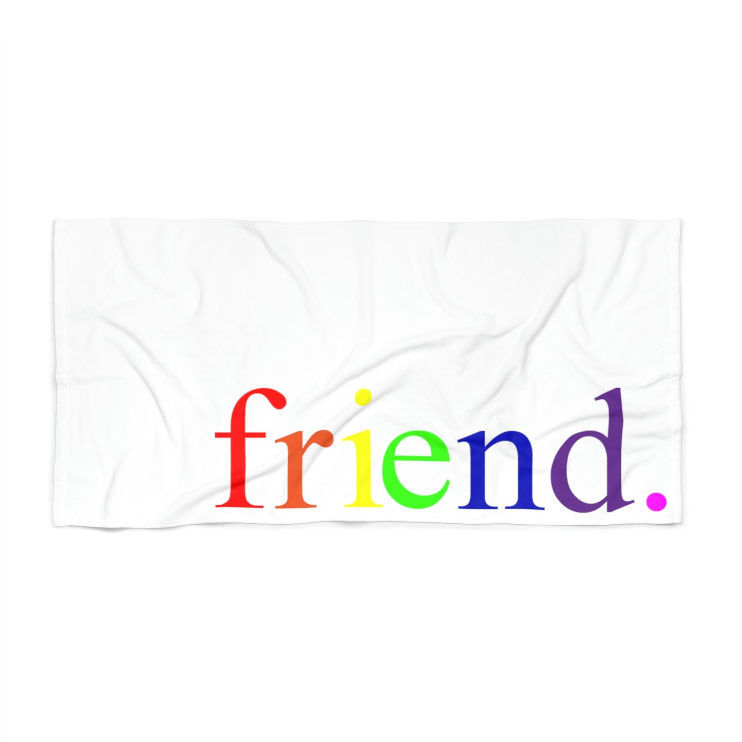 friend. Rainbow beach towel