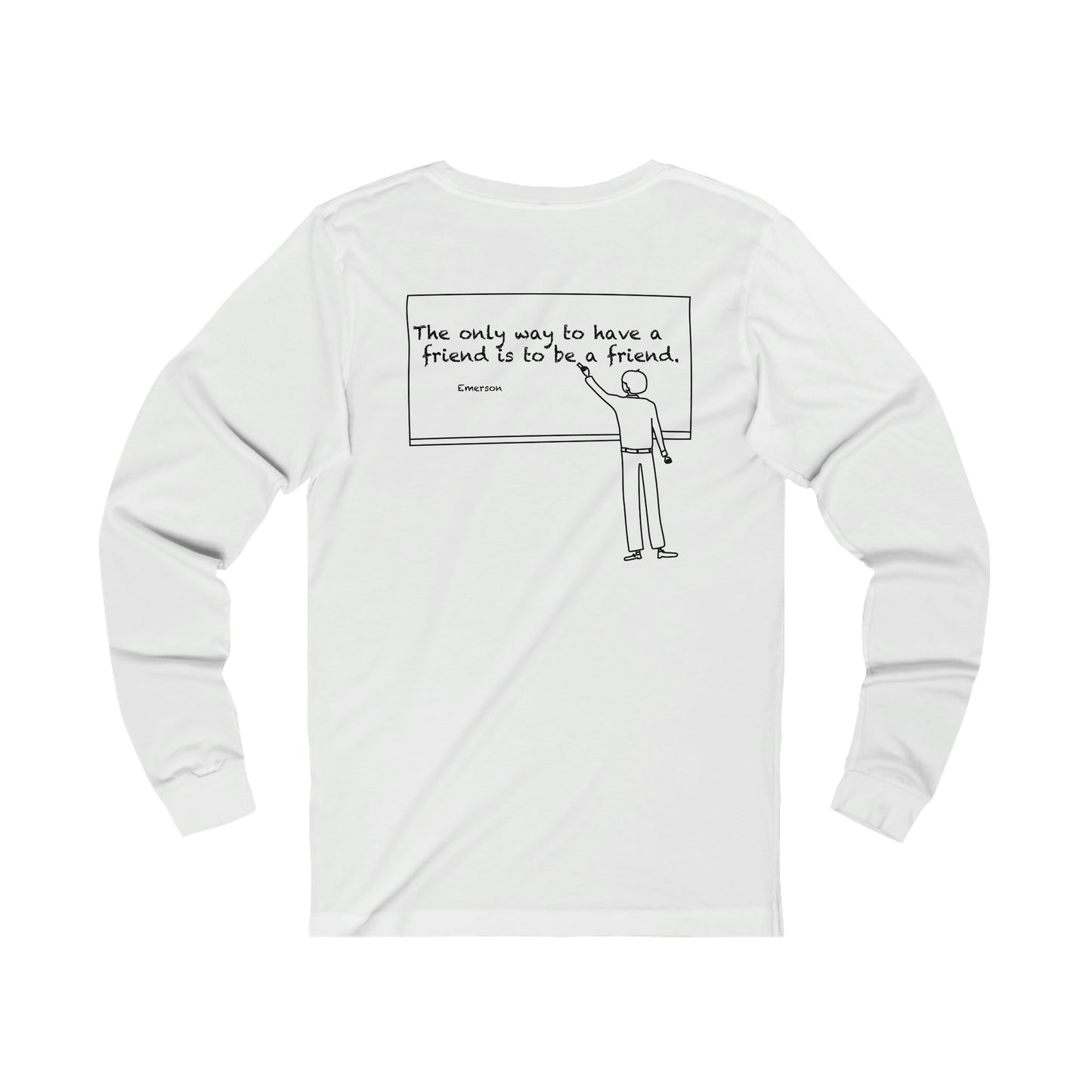 friend. Teacher w/ Emerson unisex long sleeve tee