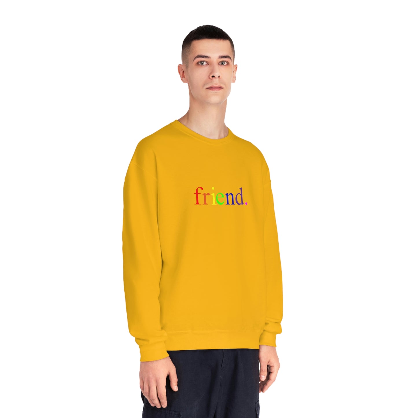 friend. Rainbow unisex crewneck sweatshirt