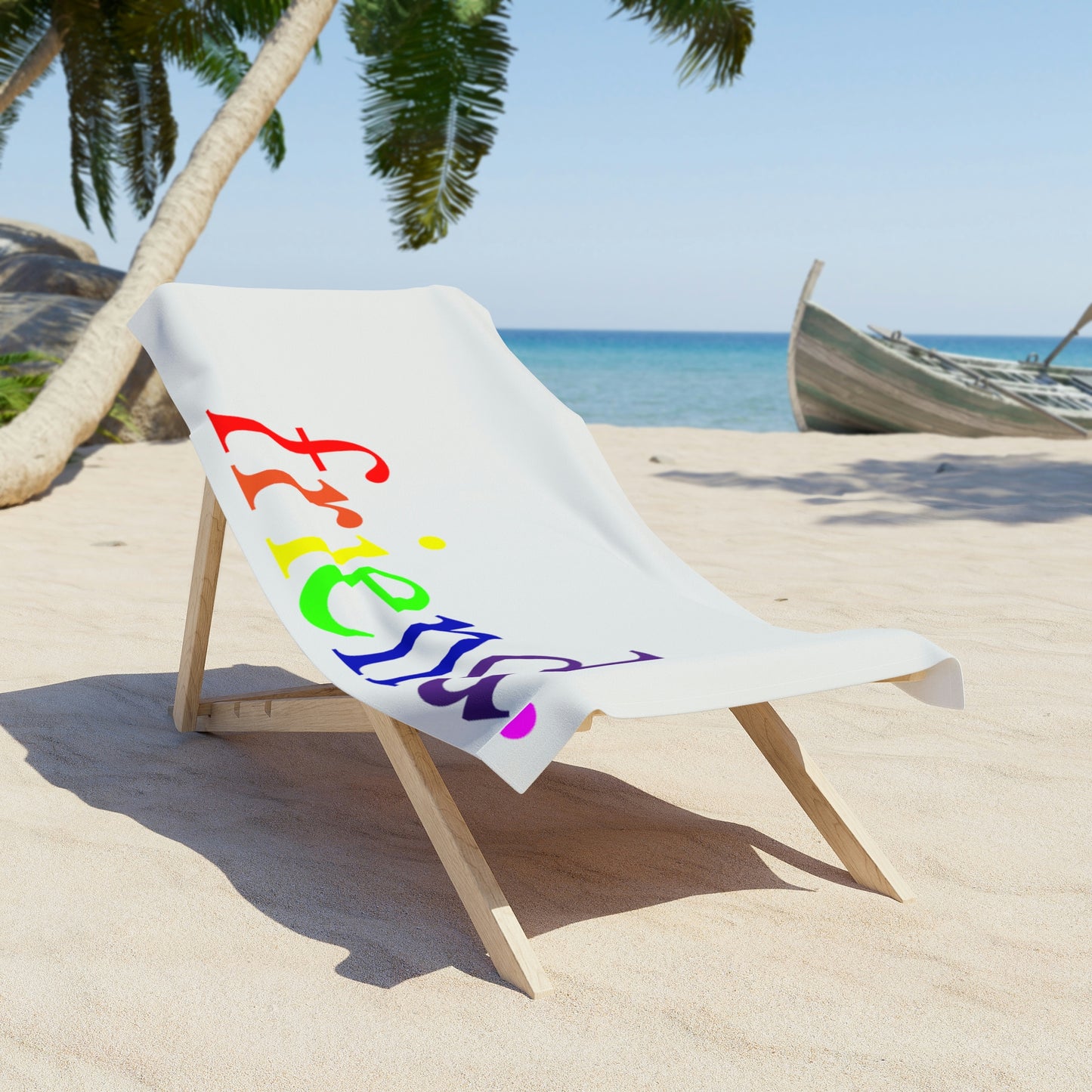 friend. Rainbow beach towel