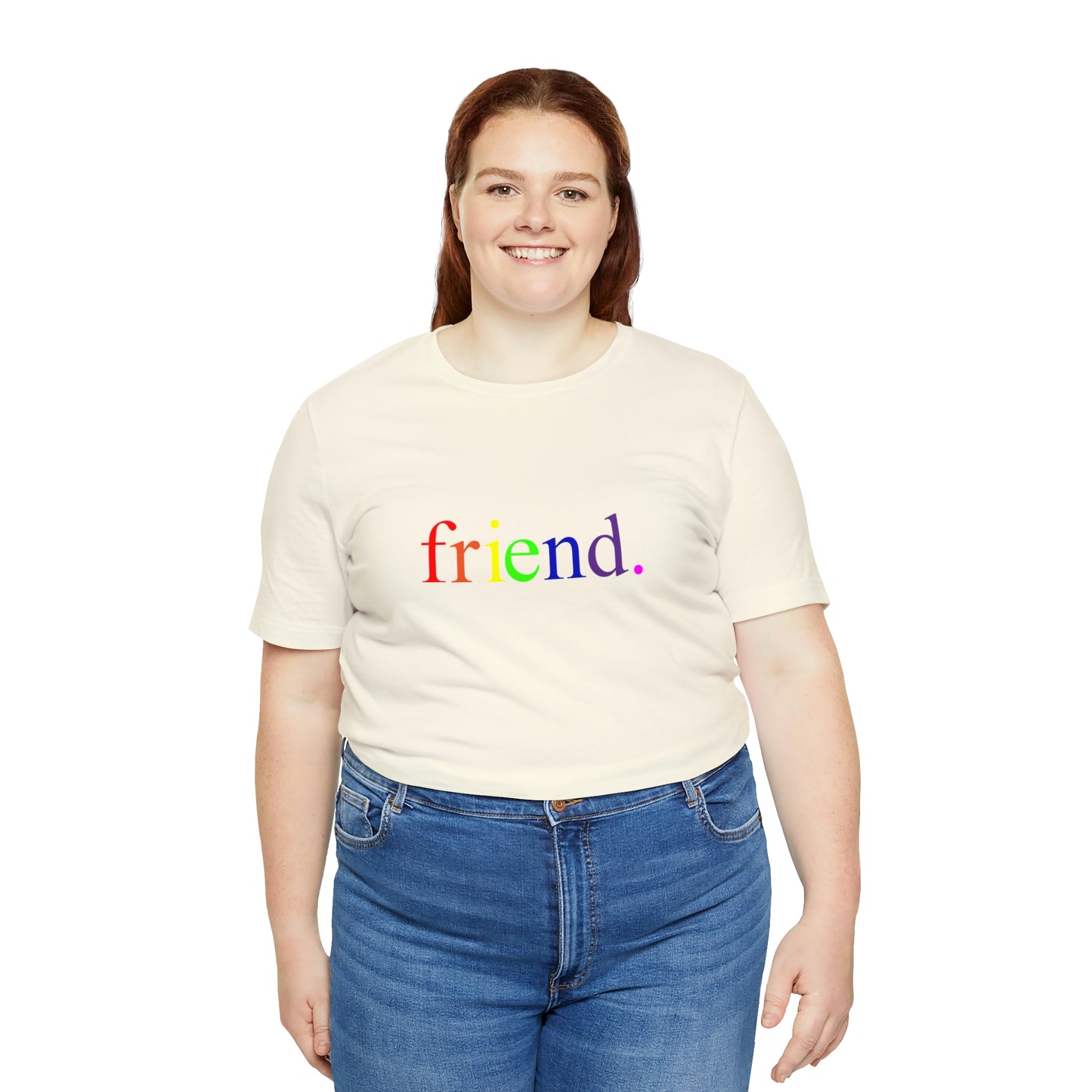 friend. Rainbow unisex short sleeve tee