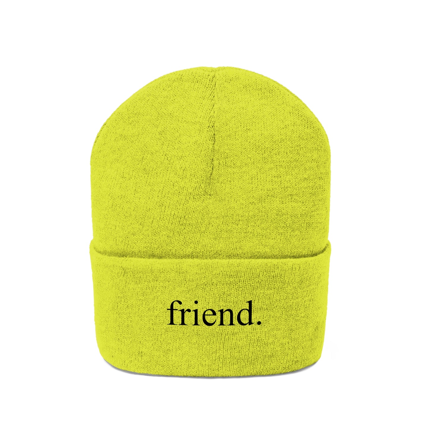 friend. black embroidery beanie